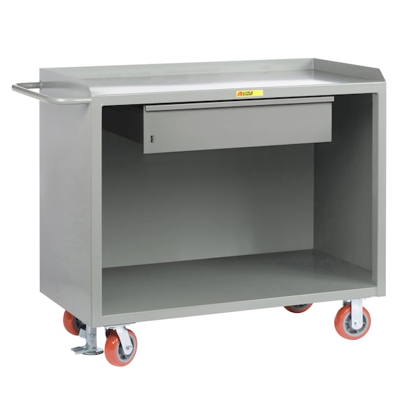 Mobile Bench Cabinets, 36"W, Heavy-Duty Drawer, Powder Coated Steel